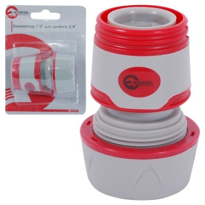 Конектор 1/2" для шлангу 3/4 Intertool GE-1117