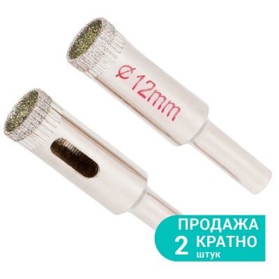 Коронки алмазные по керамике и стеклу Ø12мм SIGMA 1541121