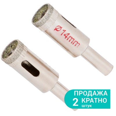 Коронки алмазные по керамике и стеклу Ø14мм SIGMA 1541141