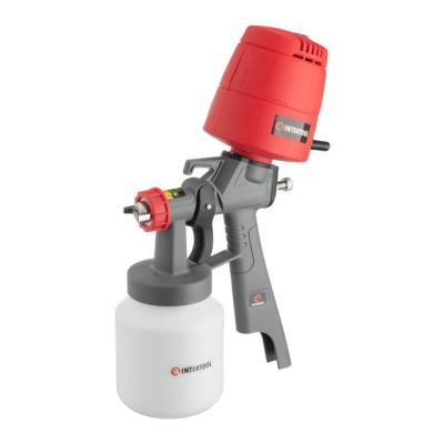 Краскопульт електричний HVLP 450 Вт, форсунка 1.5 мм, бачок 1л, 0.14-0.35 Бар, 100-200 мл/хв Intertool DT-5045