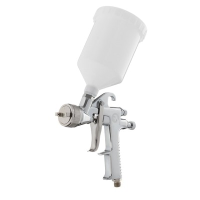 Краскопульт пневматичний HP, форсунка 1.4мм, верхній пластиковий бачок 600мл., 5бар Intertool PT-0111