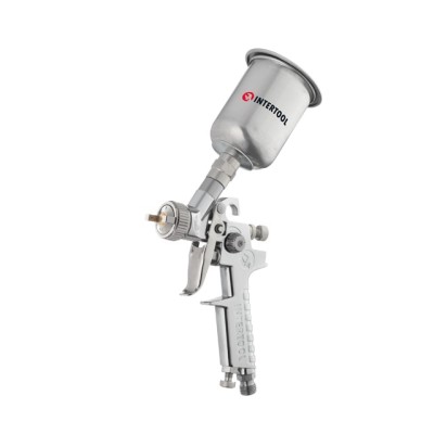 Краскопульт пневматичний HP MINI, форсунка 0.5мм, верхній металевий бачок 125мл., 5бар Intertool PT-0306