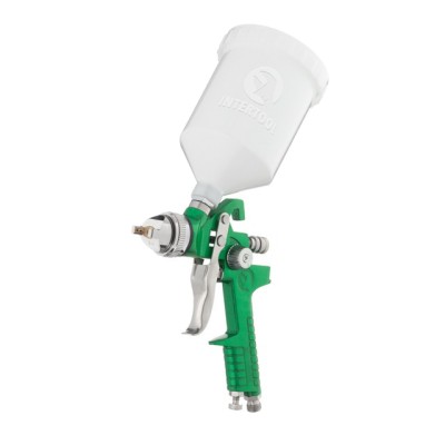 Краскопульт пневматичний HVLP, форсунка 2.0мм, верхній пластиковий бачок 600мл, 3бар Intertool PT-0120