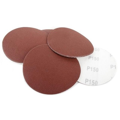 Круг наждачный самоклеющийся 125мм, бумага класс E, плотность 220 г/м2, К150, уп. 10ед Intertool BT-0563