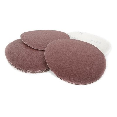 Круг наждачный самоклеющийся 125мм, бумага класс С, плотность 120 г/м2, К120, уп. 10ед Intertool BT-0512