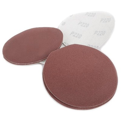 Круг наждачный самоклеющийся 125мм, бумага класс С, плотность 120 г/м2, К220, уп. 10ед Intertool BT-0522