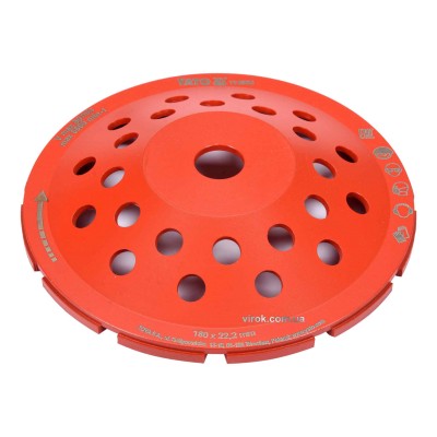 Круг шлифовальный алмазный YATO 180 х 22.2 мм 6600 об/мин M14 YT-60323