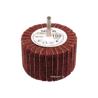 Круг шлифовальный лепестковый для дрели YATO 80 x 50 x 6 мм К200 YT-83401