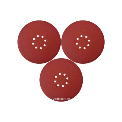 Круг шлифовальный с наждачной бумаги на липучке YATO 225 мм Р100 до YT-82340 и YT-82350 3 шт YT-83473