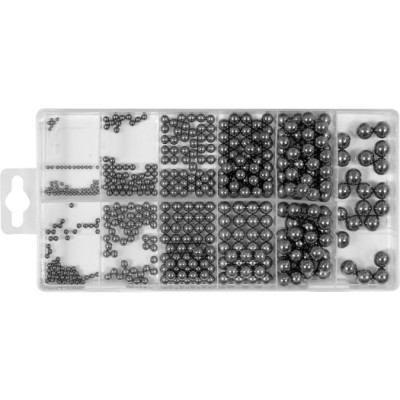 Шарики сталеві YATO різних розмірів ?= 3/32” - 13/32”, 470 шт. YT-06680