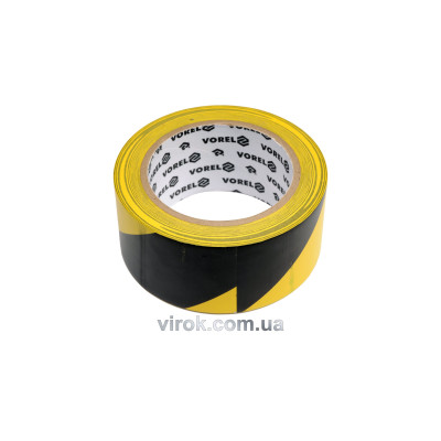 Лента самоклеящаяся сигнальная желто-серая VOREL ПВХ 48 мм x 33 м 75231
