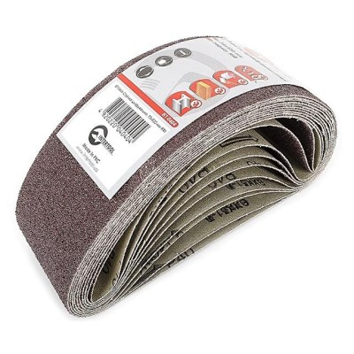 Стрічка шліфувальна 75*533мм, зерно 40, уп.10шт Intertool BT-0404