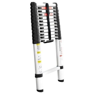 Сходи алюмінієві телескопічні 12ступ. 3.80м Intertool LT-3038