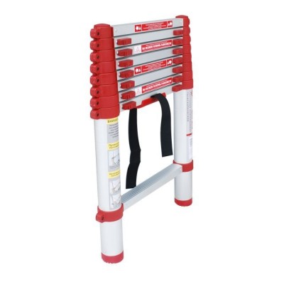 Сходи алюмінієві телескопічні 8ступ. 2.60м Intertool LT-3026