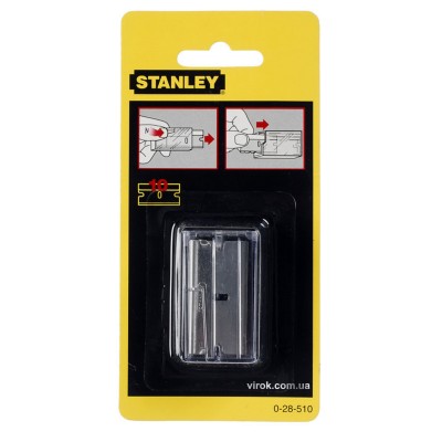 Леза трапецієподібні STANLEY 40 х 40 мм для скребка STANLEY (0-28-500) 0-28-510