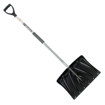 Лопата для уборки снега 460*340мм с Z-образной ручкой 1080 мм Intertool FT-2023