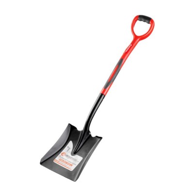 Лопата совковая, ручка из фибергласса, 238х282х1050 мм Intertool FT-2014