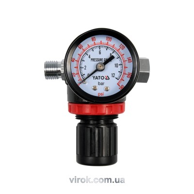 Манометр с редукционным клапаном YATO 1/4" 1.2 Мпа YT-2381