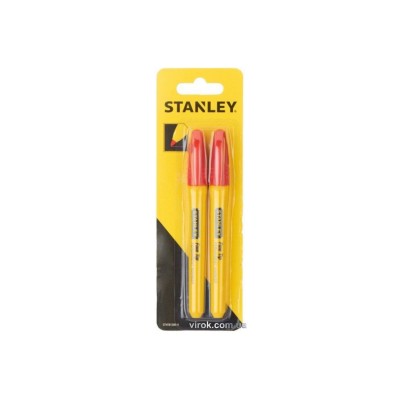 Маркеры красные STANLEY "Fine Tip" 2 шт STHT81389-0 Маркеры красные STANLEY "Fine Tip" 2 шт STHT81389-0