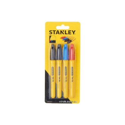 Маркеры разноцветные STANLEY "Fine Tip" 4 шт STHT81391-0 Маркеры разноцветные STANLEY "Fine Tip" 4 шт STHT81391-0