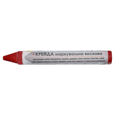 Мел маркировочный восковый ТМ VIROK красный 13 мм 12 шт 16V014 Мел маркировочный восковый ТМ VIROK красный 13 мм 12 шт 16V014