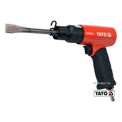 Пневматичний молоток YATO 1/4" 3500 уд/хв 85 л/хв 6.3 бар + 2 долота YT-09903