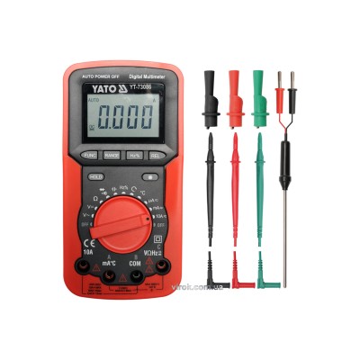 Мультиметр цифровой YATO + чехол YT-73086