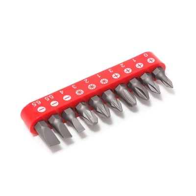 Набор бит 10 предметов 1/4" (PH.0,1,2,3, PZ.1,2,3, SL 4, 5.5, 6.5мм-25мм),в блистере Forsage F-21020 Набор бит 10 предметов 1/4" (PH.0,1,2,3, PZ.1,2,3, SL 4, 5.5, 6.5мм-25мм),в блистере Forsage F-21020