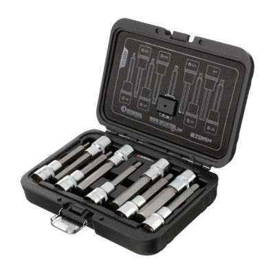 Набір біт HEX 1/2" 4-17, 100мм, S2, STORM Intertool ET-8406