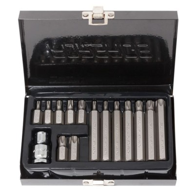 Набор бит TORX с битодержателем,15 предметов 1/2"(L: 30/75мм; Т20,Т25,Т30,Т40,Т45,Т50,Т55), в металлическом кейсе Forsage F-4156 Набор бит TORX с битодержателем,15 предметов 1/2"(L: 30/75мм; Т20,Т25,Т30,Т40,Т45,Т50,Т55), в металлическом кейсе Forsage F-4156