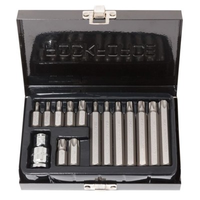 Набор бит TORX с битодержателем,15 предметов 1/2"(L: 30/75мм; Т20,Т25,Т30,Т40,Т45,Т50,Т55), в металлическом кейсе ROCKFORCE RF-4156 Набор бит TORX с битодержателем,15 предметов 1/2"(L: 30/75мм; Т20,Т25,Т30,Т40,Т45,Т50,Т55), в металлическом кейсе ROCKFORCE RF-4156
