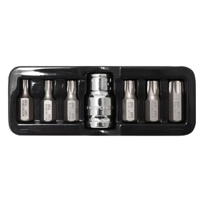 Набор бит TORX с битодержателем,7 предметов 1/2"(L:30мм;Т25,Т30,Т40,Т45,Т50,Т55), в ложементе ROCKFORCE RF-4074 Набор бит TORX с битодержателем,7 предметов 1/2"(L:30мм;Т25,Т30,Т40,Т45,Т50,Т55), в ложементе ROCKFORCE RF-4074