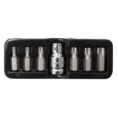 Набор бит TORX с отверстием и битодержателем,7 предметов 1/2"(L:30мм;Т25,Т30,Т40,Т45,Т50,Т55), в ложементе ROCKFORCE RF-4074TH Набор бит TORX с отверстием и битодержателем,7 предметов 1/2"(L:30мм;Т25,Т30,Т40,Т45,Т50,Т55), в ложементе ROCKFORCE RF-4074TH