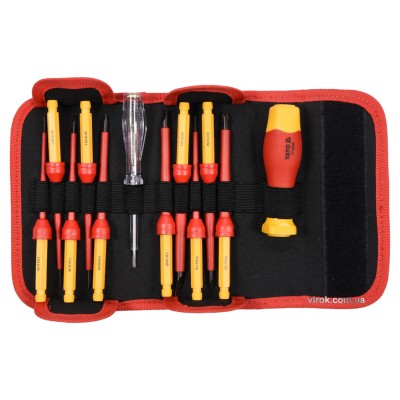 Набор диэлектрических отверток YATO 000 В 12 предметов YT-28290