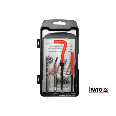 Набор для ремонта резьбы YATO М5 x 0.8 мм HSS 4241/4341 30 шт YT-17631