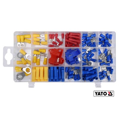 Набір електричних роз'ємів із ізоляцією YATO 160 шт YT-06891