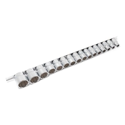 Набор головок 16 предметов 1/2" (12гр.)(10-19,21,22,24,27,30,32мм) на планке Forsage F-4161-9 Набор головок 16 предметов 1/2" (12гр.)(10-19,21,22,24,27,30,32мм) на планке Forsage F-4161-9