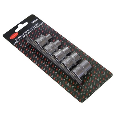 Набор головок для ремонта топливных насосов а/м(М5-8мм,М6-10мм, М8-12мм, М10-15мм, М12-16.5мм), в блистере ROCKFORCE RF-4011225