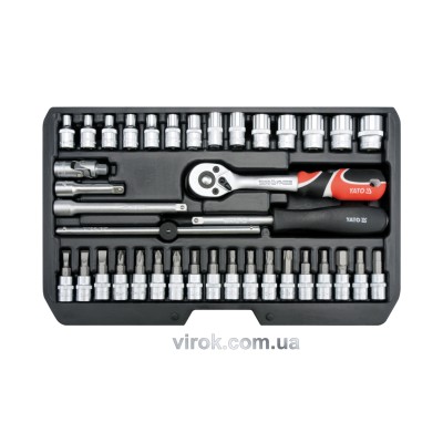 Набор головок торцевых YATO 1/4'' 38 предметов YT-14471