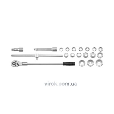 Набор головок торцевых YATO 3/4" М19-50 мм 21 шт YT-1335