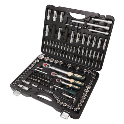 Набор инструментов 150 предметов 1/4"&3/8"&1/2" (6-гран.)(4-32мм) ROCKFORCE RF-41501-5 Набор инструментов 150 предметов 1/4"&3/8"&1/2" (6-гран.)(4-32мм) ROCKFORCE RF-41501-5