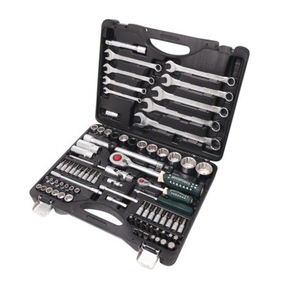 Набор инструментов 82 предмета 1/2'', 1/4'' 12гр.(4-32мм) ROCKFORCE RF-4821-9 Набор инструментов 82 предмета 1/2'', 1/4'' 12гр.(4-32мм) ROCKFORCE RF-4821-9
