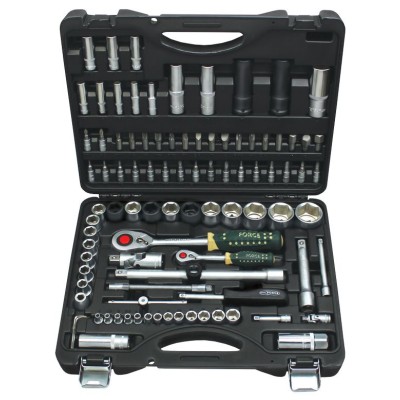Набор инструментов 94 предмета 1/2'', 1/4'' (6гр.)(4-32мм) ROCKFORCE RF-4941-5 Набор инструментов 94 предмета 1/2'', 1/4'' (6гр.)(4-32мм) ROCKFORCE RF-4941-5