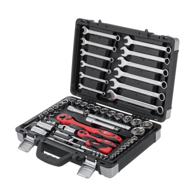 Набор инструментов профессиональный 1/4" & 1/2" 61ед, Cr-V Intertool ET-6061