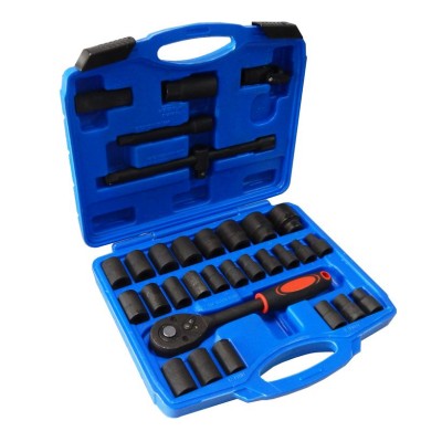 Набор инструментов ударных 32 предмета1/2"(6гр.)(10-32мм, Cr-Mo) FORCEKRAFT FK-4323-5MPB