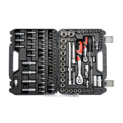 Набор инструментов YATO 1/2" и 1/4" 94 предмета YT-12681