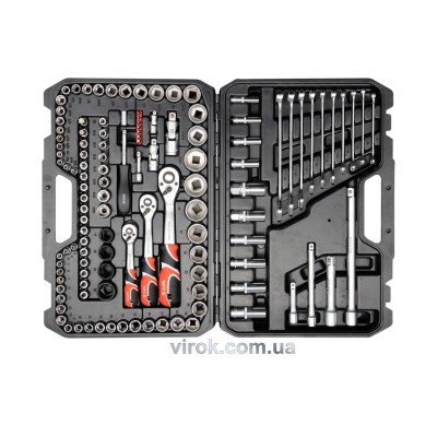 Набор инструментов YATO 1/4" 3/8" и 1/2" 120 шт YT-38801