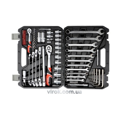 Набор инструментов YATO 1/4" и 1/2" 77 шт YT-38781