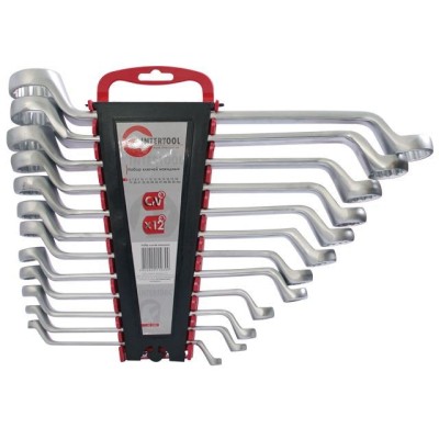 Набор ключей накидных 12шт., 6-32мм, Cr-V Intertool HT-1103