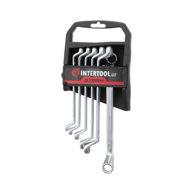 Набор ключей накидных 6шт., 6-17мм, Cr-V, DIN838 STORM Intertool XT-1201